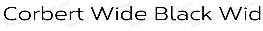 Corbert Wide Black Wide字体转换